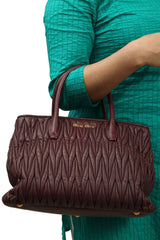 Miu Miumatalesse Leather Tote Bag