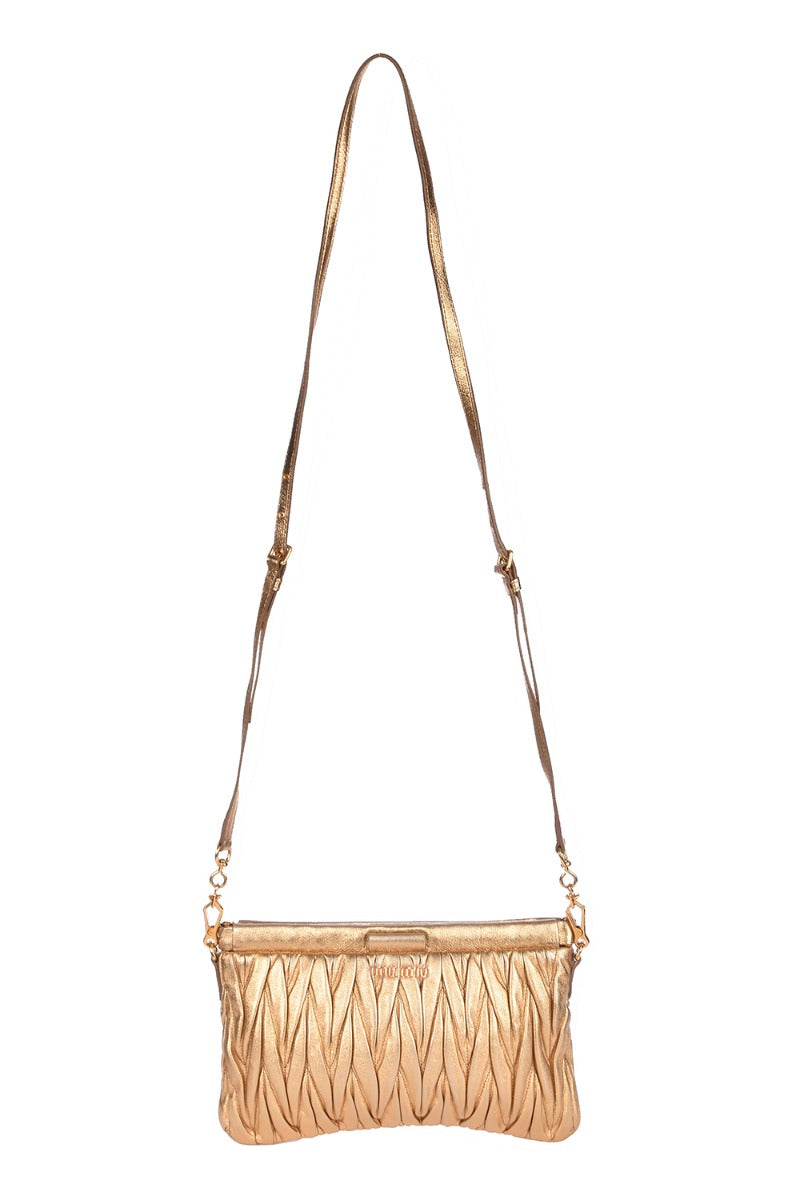 Miu Miu Matelasse Leather Sling Bag