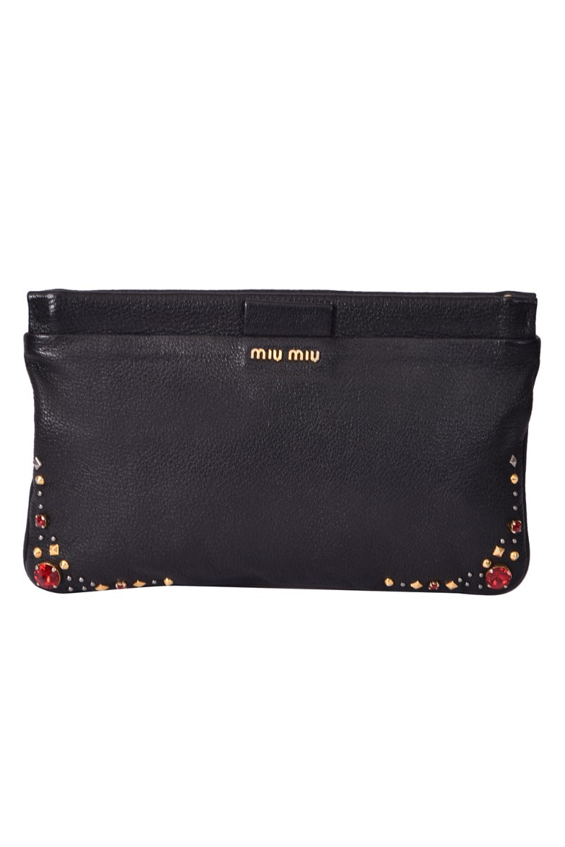 Miumiu Studded Clutch