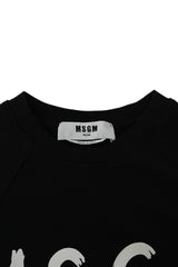 Msgm Size Xs Crewneck Black Sweatshirt