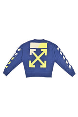 Off White Diagonal Split Logo Sweatshirt