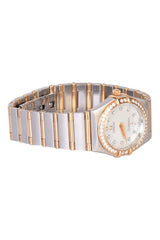 OMEGA CONSTELLATION TWO TONE DIAMOND WATCH
