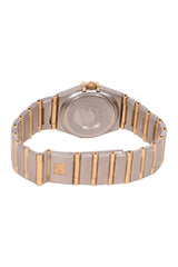 OMEGA CONSTELLATION QUARTZ GOLD DIAL LADIES WATCH 