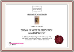 Omega De Ville Prestige Mop Diamond Watch