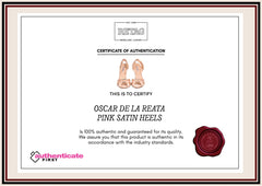 Oscar De La Renta Pink Satin Heels