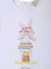 Paul Smith Junior White Miss Cat Baby Romper
