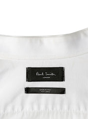 Paul Smith White Classic Herringbone Self Print Shirt