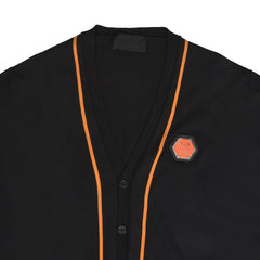 Philipp Plein Black & Orange Guilty Cardigan