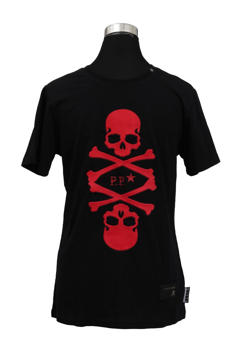 Philipp Plein Size M Red Skull T-Shirt