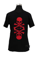 Philipp Plein Size M Red Skull T-Shirt