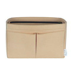 Pochette De Luxe Beige With Insert Bag Organizer