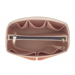 Pochette De Luxe Beige With Insert Bag Organizer