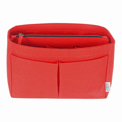 Pochette De Luxe Red With Insert Bag Organizer