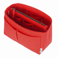 Pochette De Luxe Red With Insert Bag Organizer