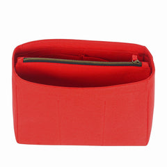 Pochette De Luxe Red With Insert Bag Organizer