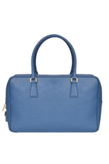 Prada Blue Saffiano Leather Promenade Satchel Bag