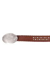 Prada Brown Knotted Leather Men'S Belt