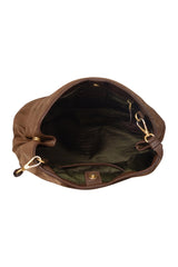 Prada Brown Nylon Bauletto Bag