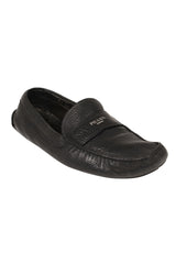 Prada Daino Leather Loafers