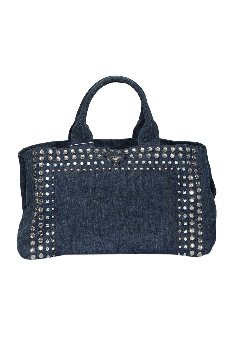 prada-denim-canapa-studded-handbag