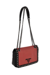 Prada Glace Calfskin Studded Bag