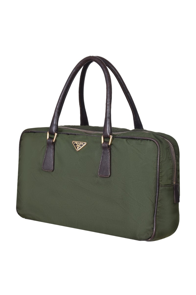prada-olive-green-nylon-zip-around-handbag