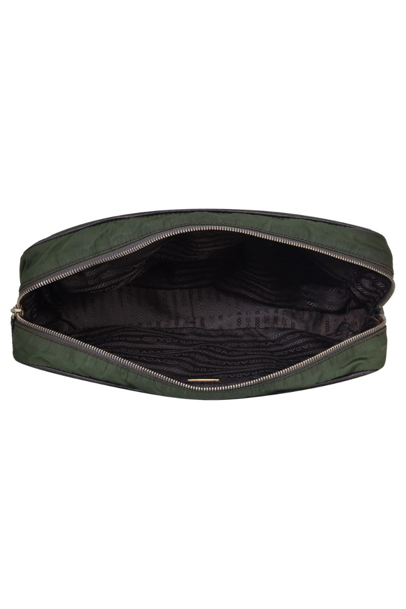 prada-olive-green-nylon-zip-around-handbag