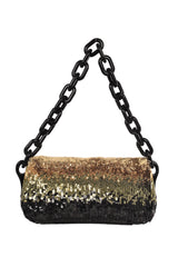 Prada Oro Paillettes Resin Chain Shoulder Bag