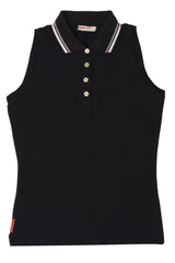 Prada Polo Sleeveless Pique Shirt