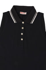Prada Polo Sleeveless Pique Shirt