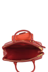 Prada Saffiano Lux With Cargo Pocket Tote Bag