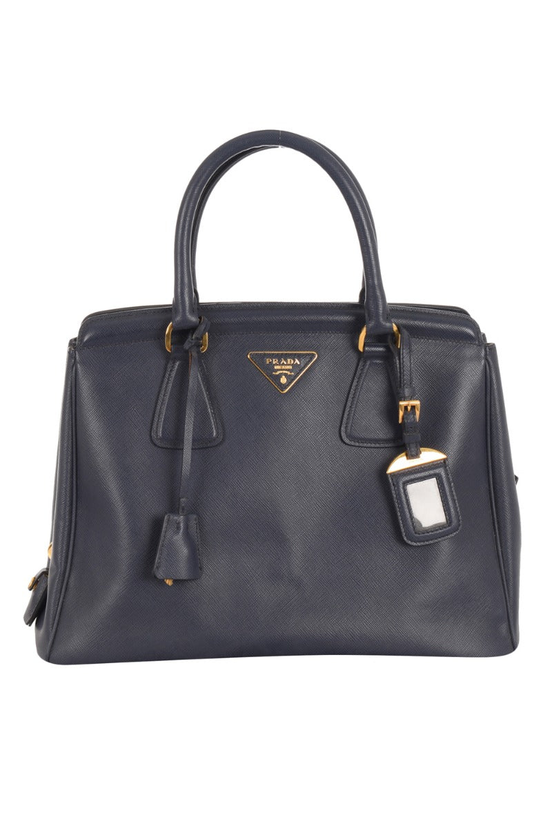 Prada Saffiano Lux Zip Tote Bag