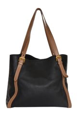 Prada Vitello Daino Blue Tote Bag