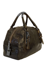 Prada Vitello Shiny Leather Hobo Bag