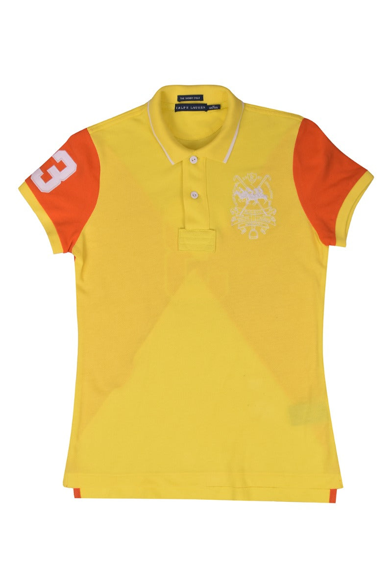 Ralph Lauren Skinny Yellow Polo T-Shirt