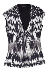 Roberto Cavalli Abstract Silk Top