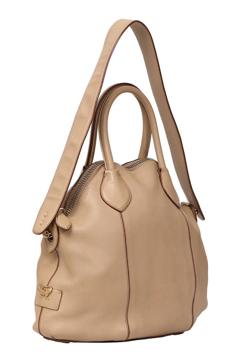 roberto-cavalli-beige-leather-hobo-handbag