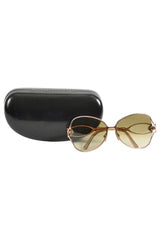 Roberto Cavalli Brown Snake Sunglasses