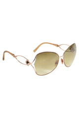 Roberto Cavalli Brown Snake Sunglasses