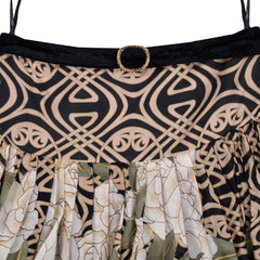 Roberto Cavalli Floral Skirt With Belt