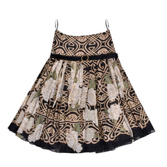 Roberto Cavalli Floral Skirt With Belt