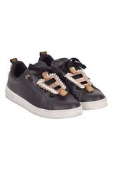 Roberto Cavalli Leather Sneakers