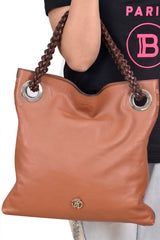 Roberto Cavalli Leather Tote Bag