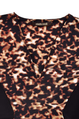 Roberto Cavalli Leopard Print Top