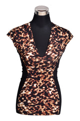 Roberto Cavalli Leopard Print Top