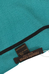 Roberto Cavalli Teal Printed Scarf