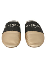 Givenchy Size- EU 36 Bedford Metallic Gold Leather Flat Mules