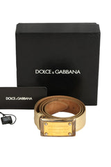 Dolce & Gabbana Size-75 Cm/30 Inch Gold Women'S Belt