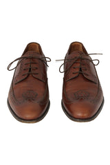 Louis Vuitton Size-Uk 7.5/ EU 42Brown Leather Lace-Up Loafers