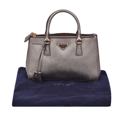 Prada Saffiano Double Zip Tote Bag